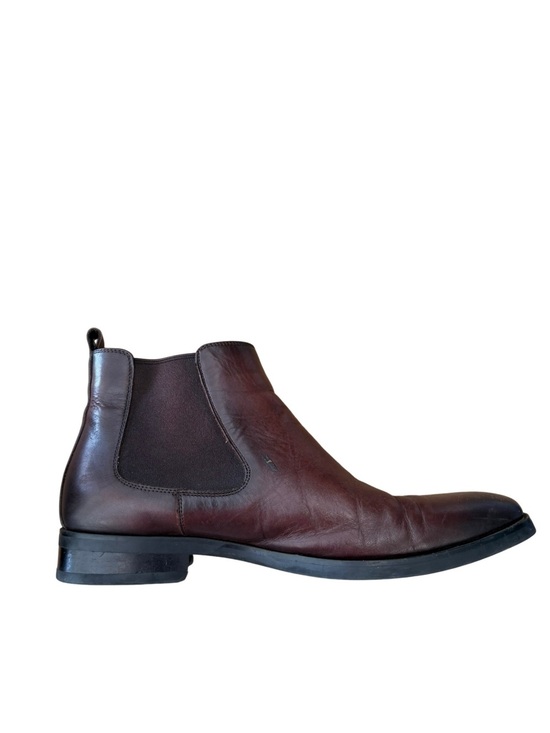 GIFENNSE Men\'s Chelsea Boots Brown Leather Ankle Boots Size 9.5 main image 11